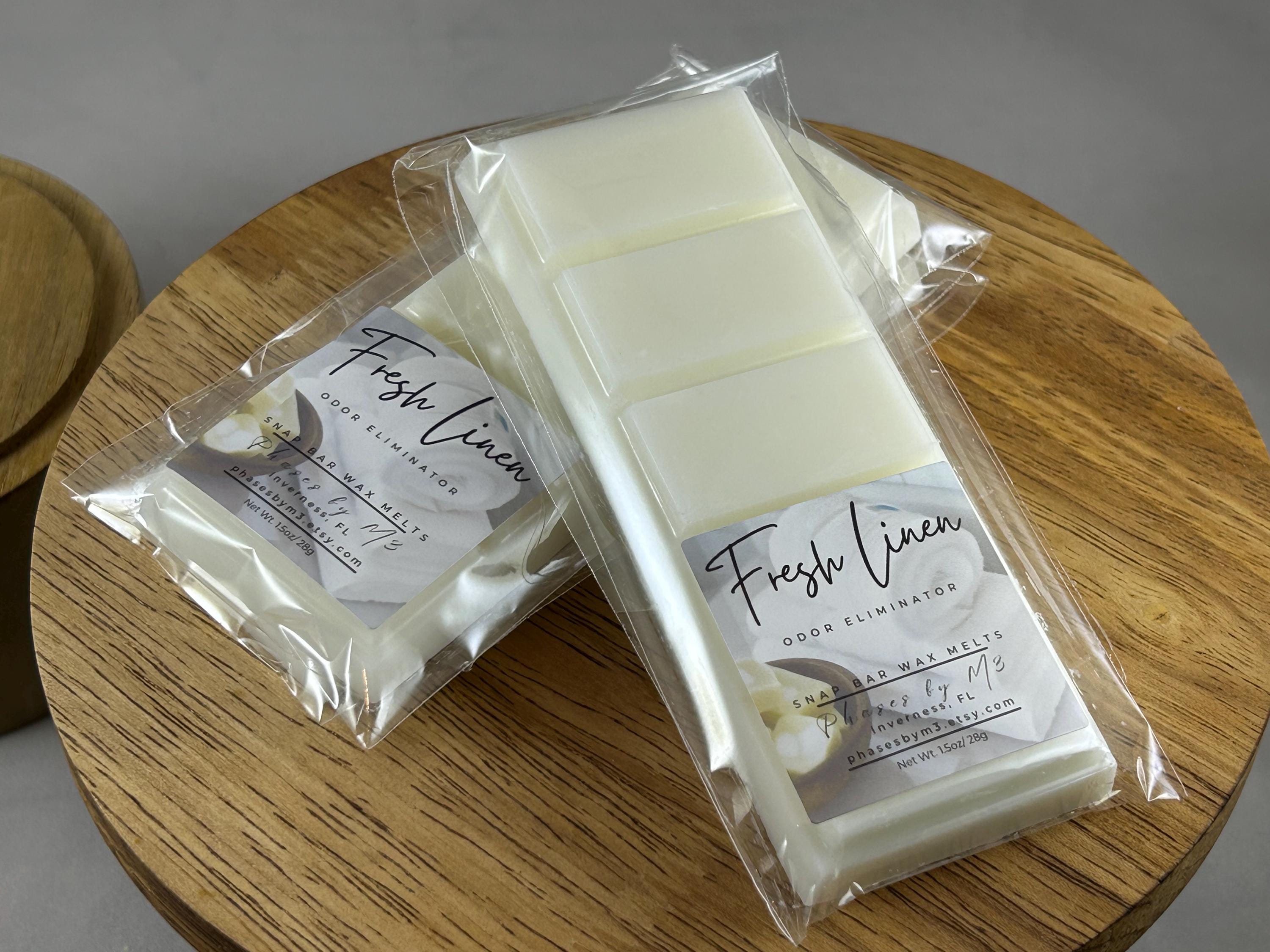 Fresh Linen Odor Eliminator candle and wax melts