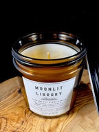 Moonlit Library Candle & Wax Melts – Teakwood, Cedar and Amber