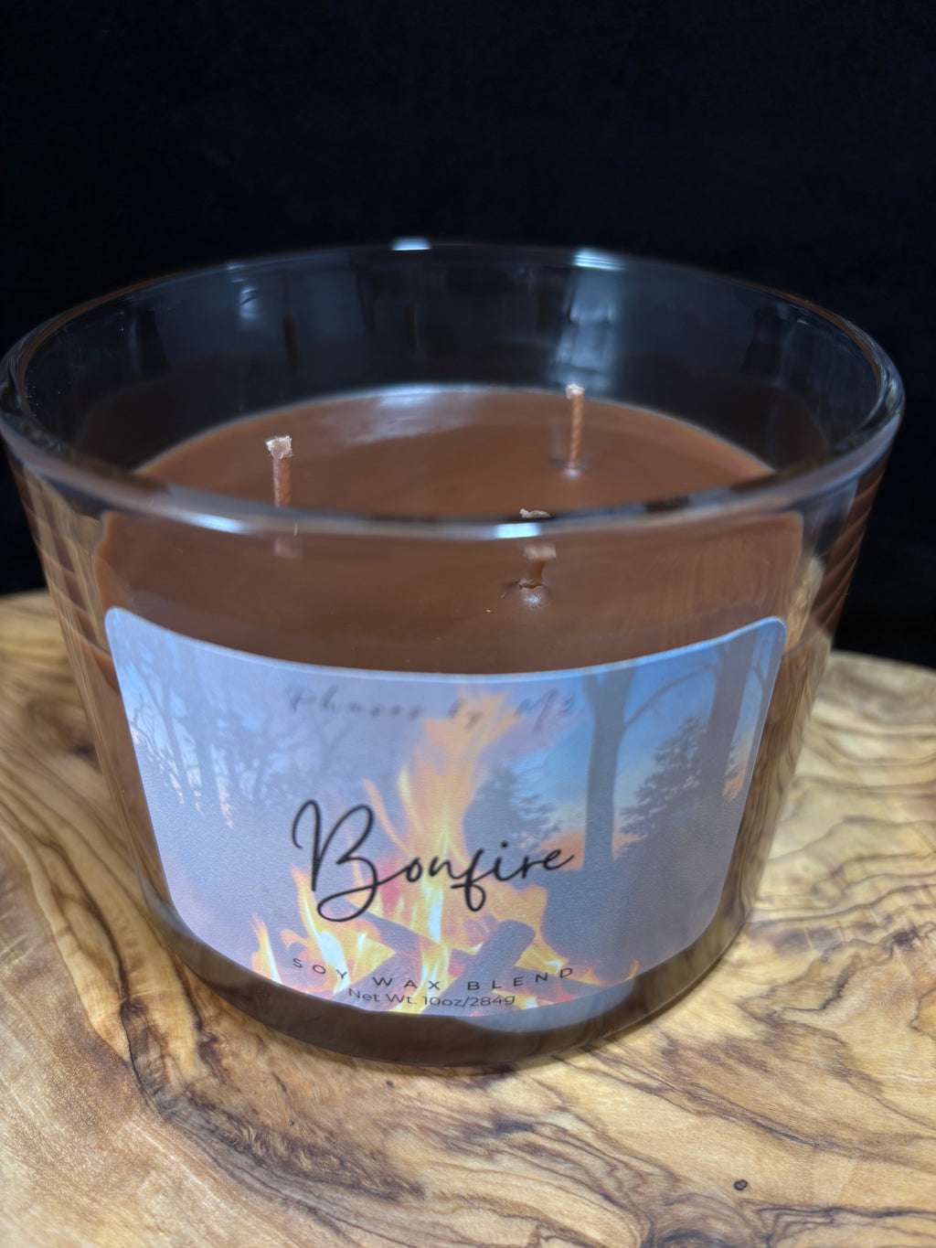 Bonfire Candle & Wax Melts | Smoky Firewood, Clove and Amber Scent | Cozy Campfire Soy Wax Blend for Fall and Winter