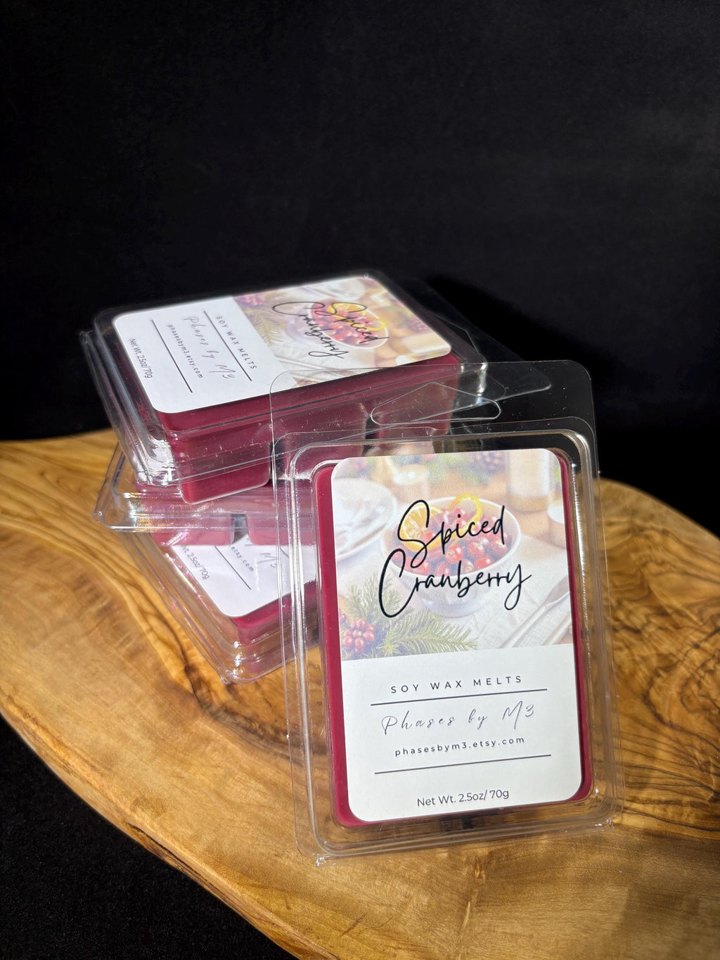 Spiced Cranberry Candles & Wax Melts | Cranberry, Orange Zest and Warm Spices | Festive Fall and Holiday Scent