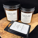 Hearth and Hardcover Candle | Amber Jar Candle with Wood Wick | Teakwood, Cedar, Leather & Smoke | Cozy Winter Candle for Book Lovers