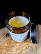 Apothecary Candle | Amber Glass Soy Candle | Earthy Herbal Candle with Moss, Sage, Balsam  | 7oz and 12oz Candles & Wax Melts
