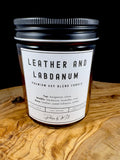 Leather and Labdanum Candles and Wax Melts