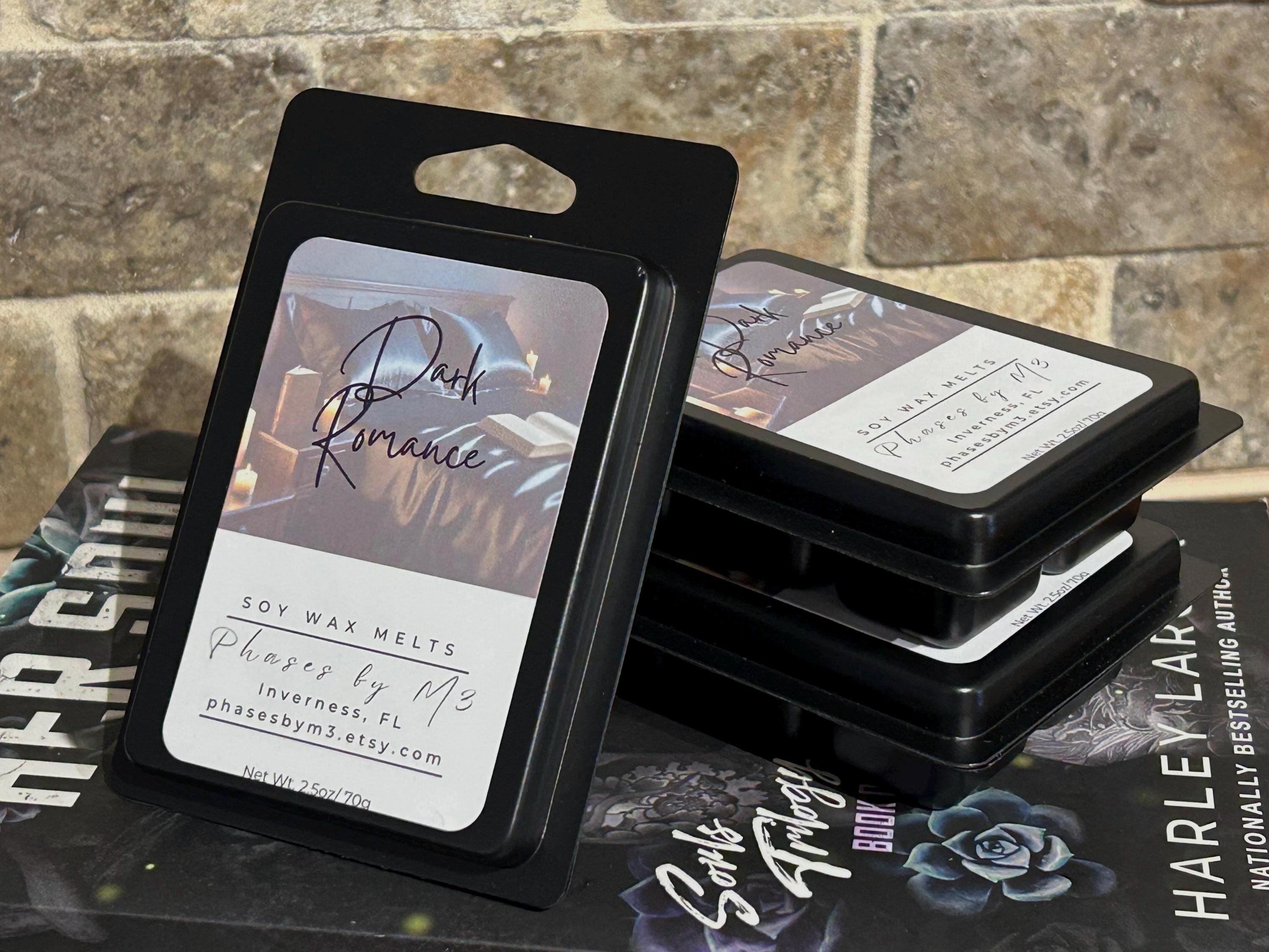 Dark Romance Candle and Wax Melts | Coffee, Leather & Cashmere | Book Candle for Spicy Reads