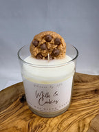 Dessert Collection soy wax candles Salted Caramel Pretzel/Hot Fudge Brownie/Hot Baked Apple Pie/ Winterberry Chantilly Cake and more!