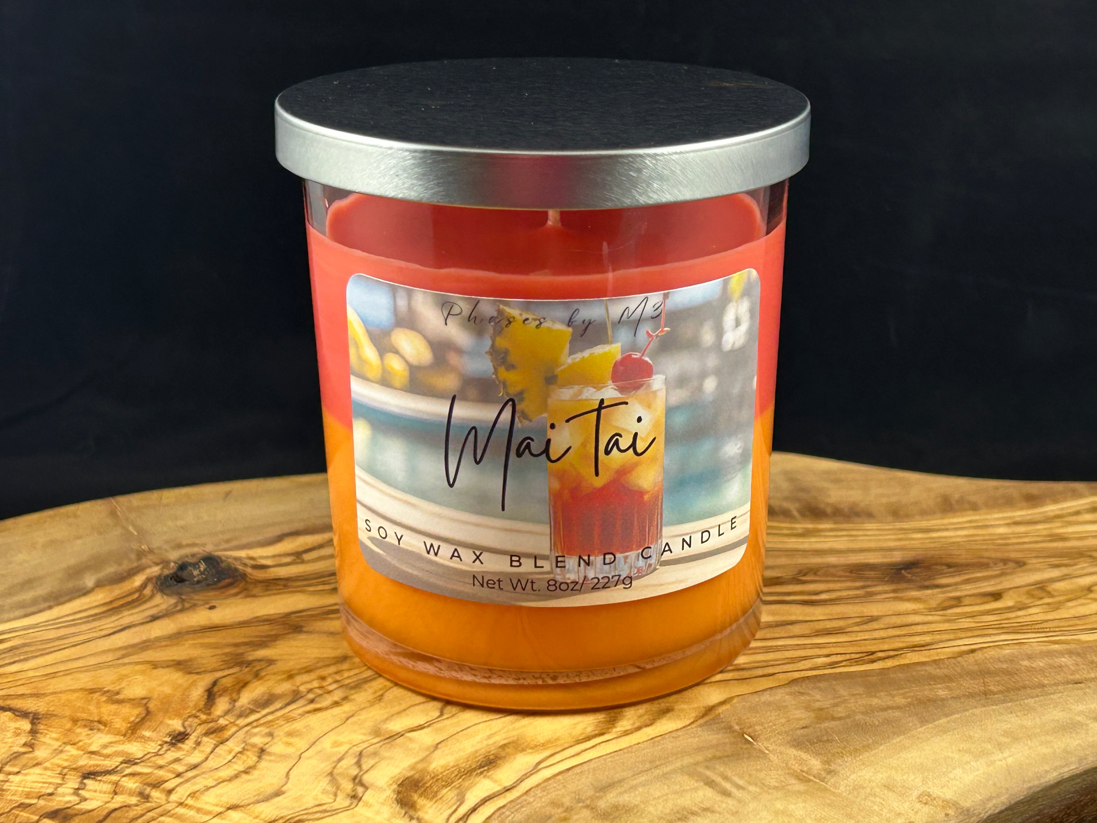 Summer Cocktail Collection Candles and Wax Melts : Peach Mango Bellini, Strawberry Daiquiri, Mai Tai, Margarita, Blue Hawaiian