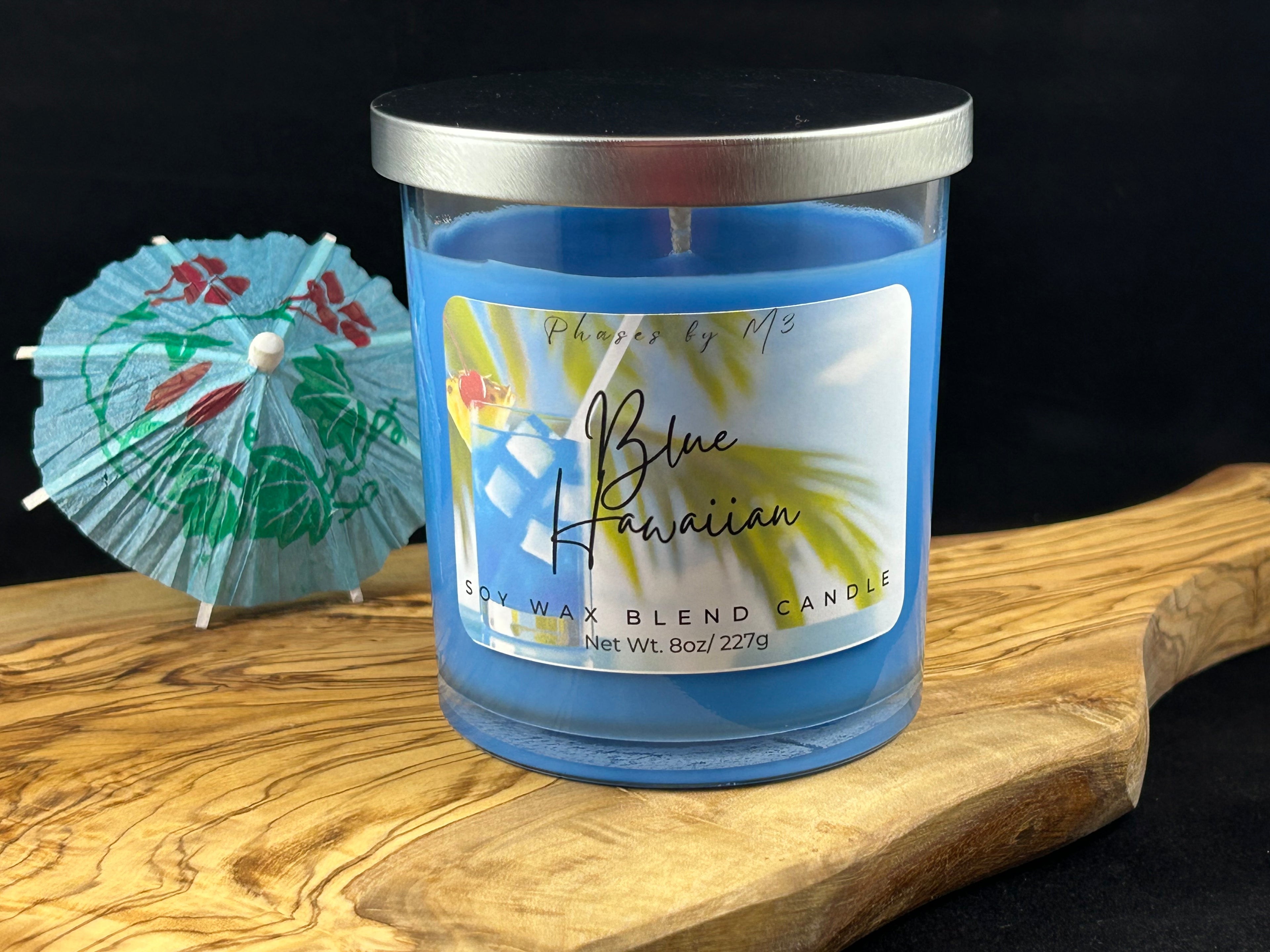 Summer Cocktail Collection Candles and Wax Melts : Peach Mango Bellini, Strawberry Daiquiri, Mai Tai, Margarita, Blue Hawaiian
