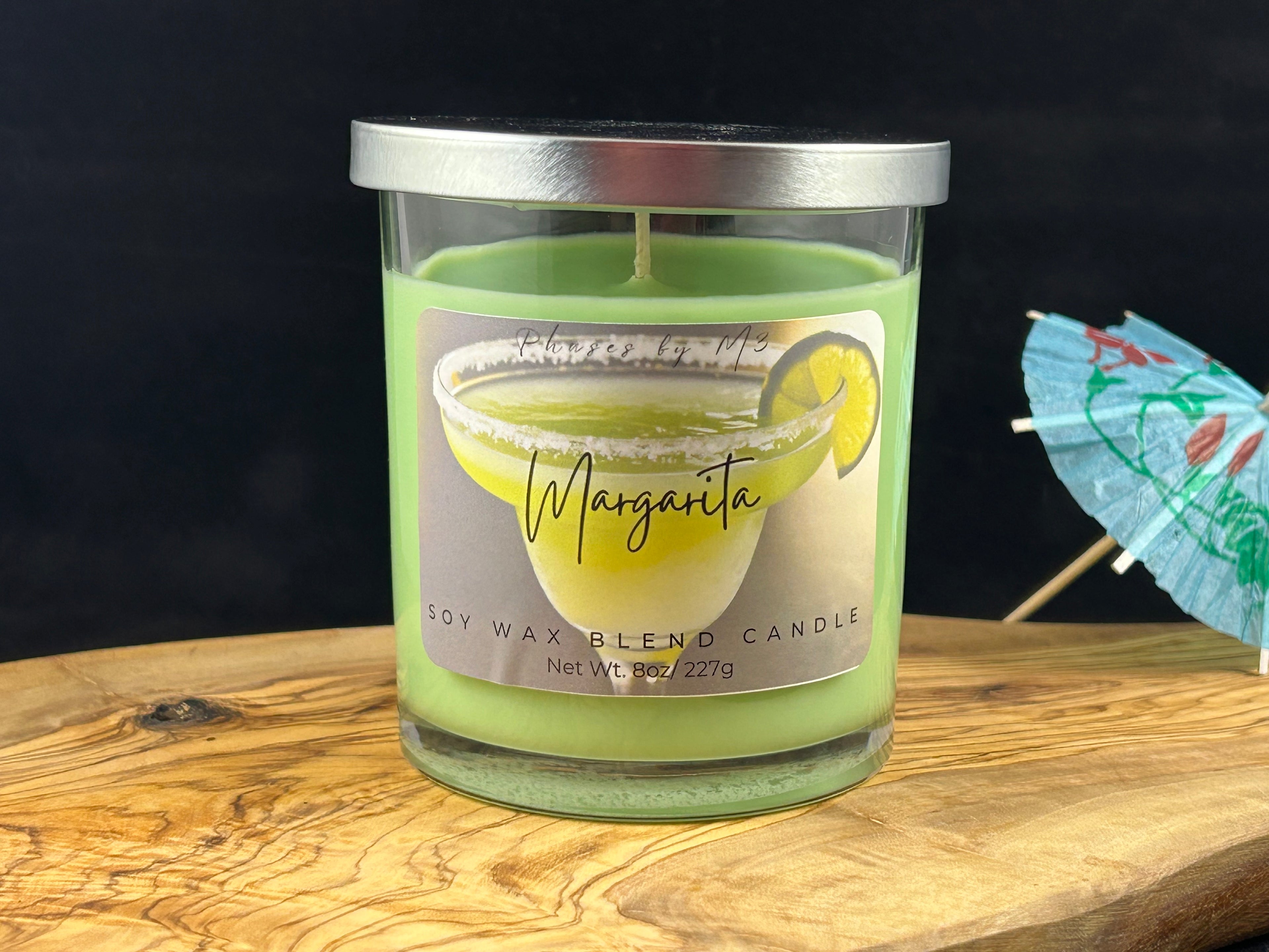 Summer Cocktail Collection Candles and Wax Melts : Peach Mango Bellini, Strawberry Daiquiri, Mai Tai, Margarita, Blue Hawaiian