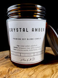 Crystal Amber Candles and Wax Melts