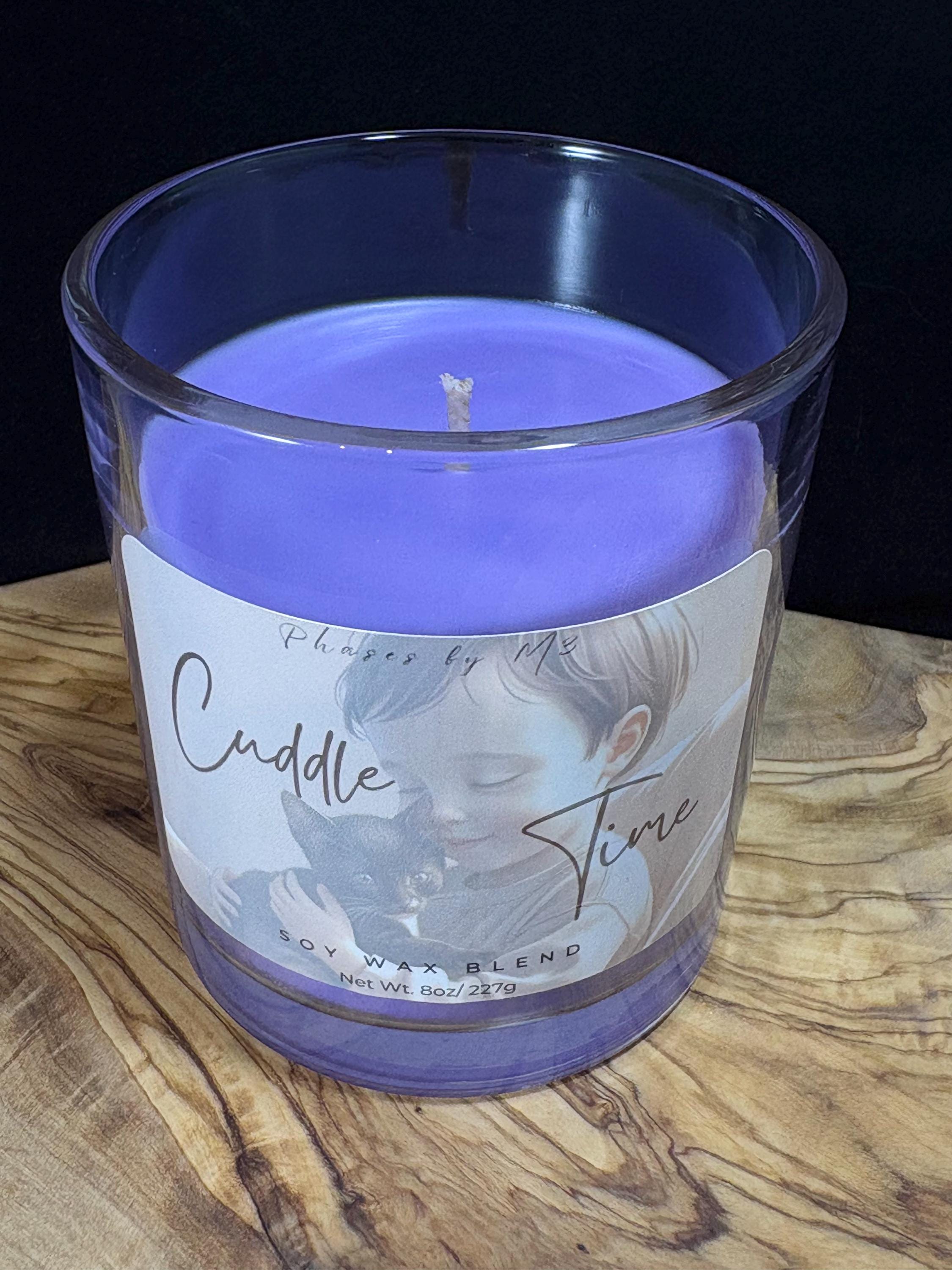 Cuddle Time Candles and Wax Melts | Cozy Blueberry, Freesia & Cashmere Scent | Soy Wax Blend for Snuggly Home Vibes