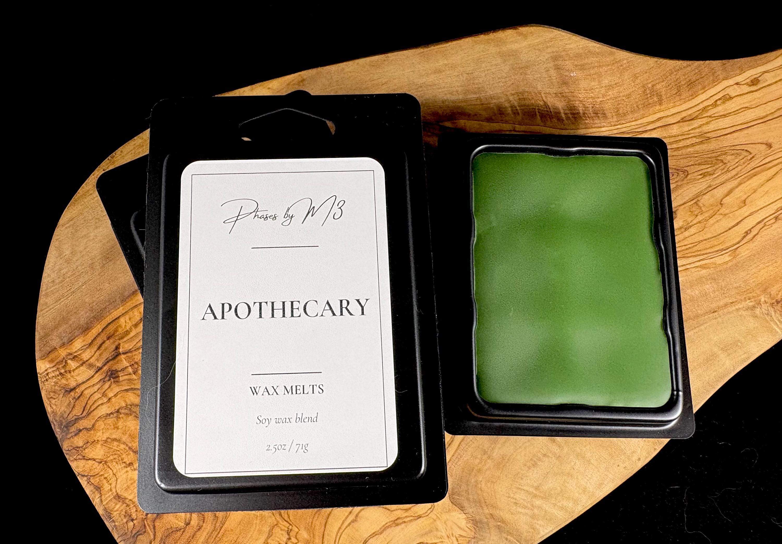 Apothecary Candle | Amber Glass Soy Candle | Earthy Herbal Candle with Moss, Sage, Balsam  | 7oz and 12oz Candles & Wax Melts