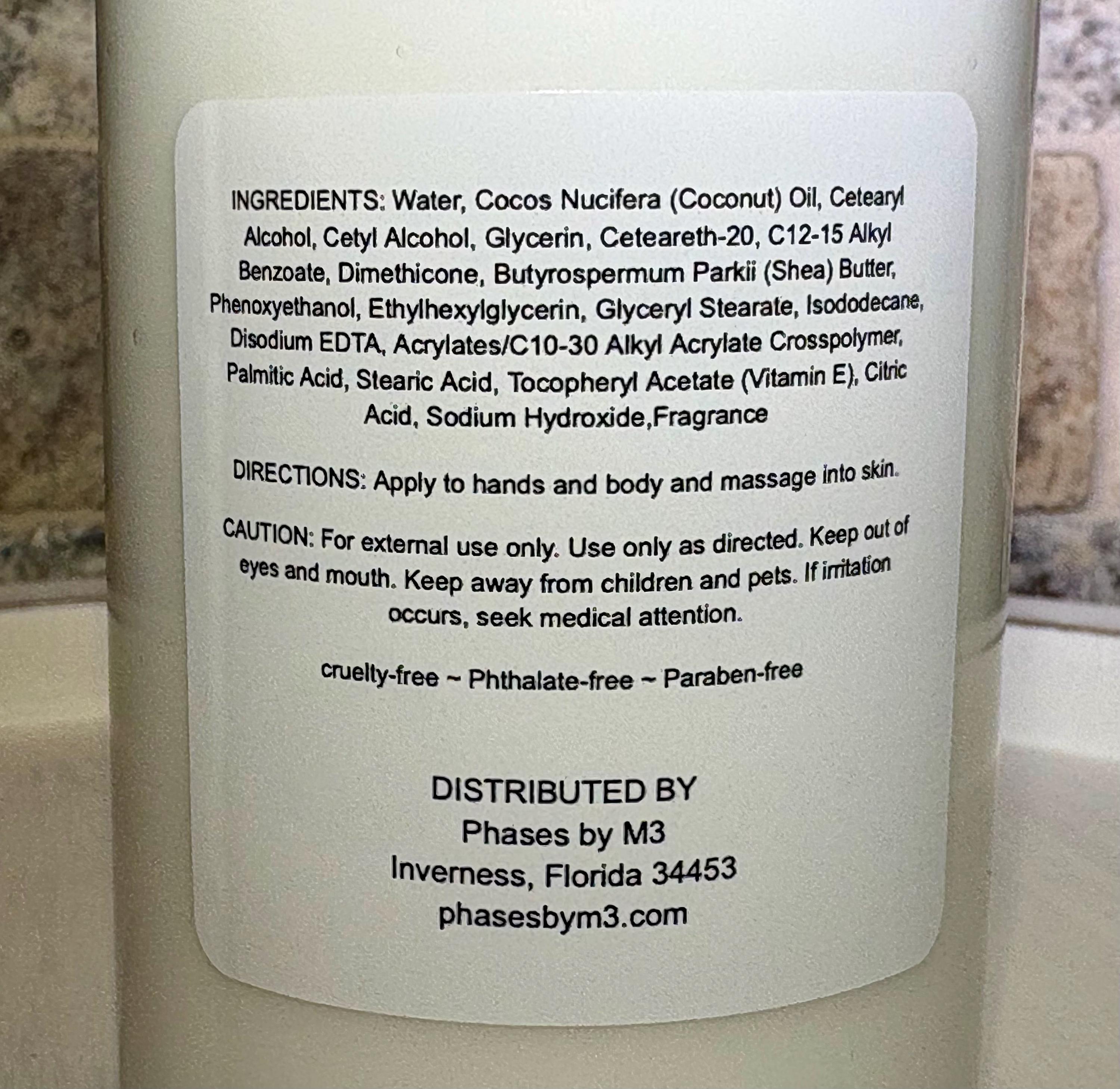 Luxury Coconut Shea Body Lotion – 8oz Moisturizer