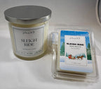 Sleigh Ride Candle – 8oz Winter Woodland Scent, Eucalyptus & Lavender, Pine, Cedar, Oakmoss