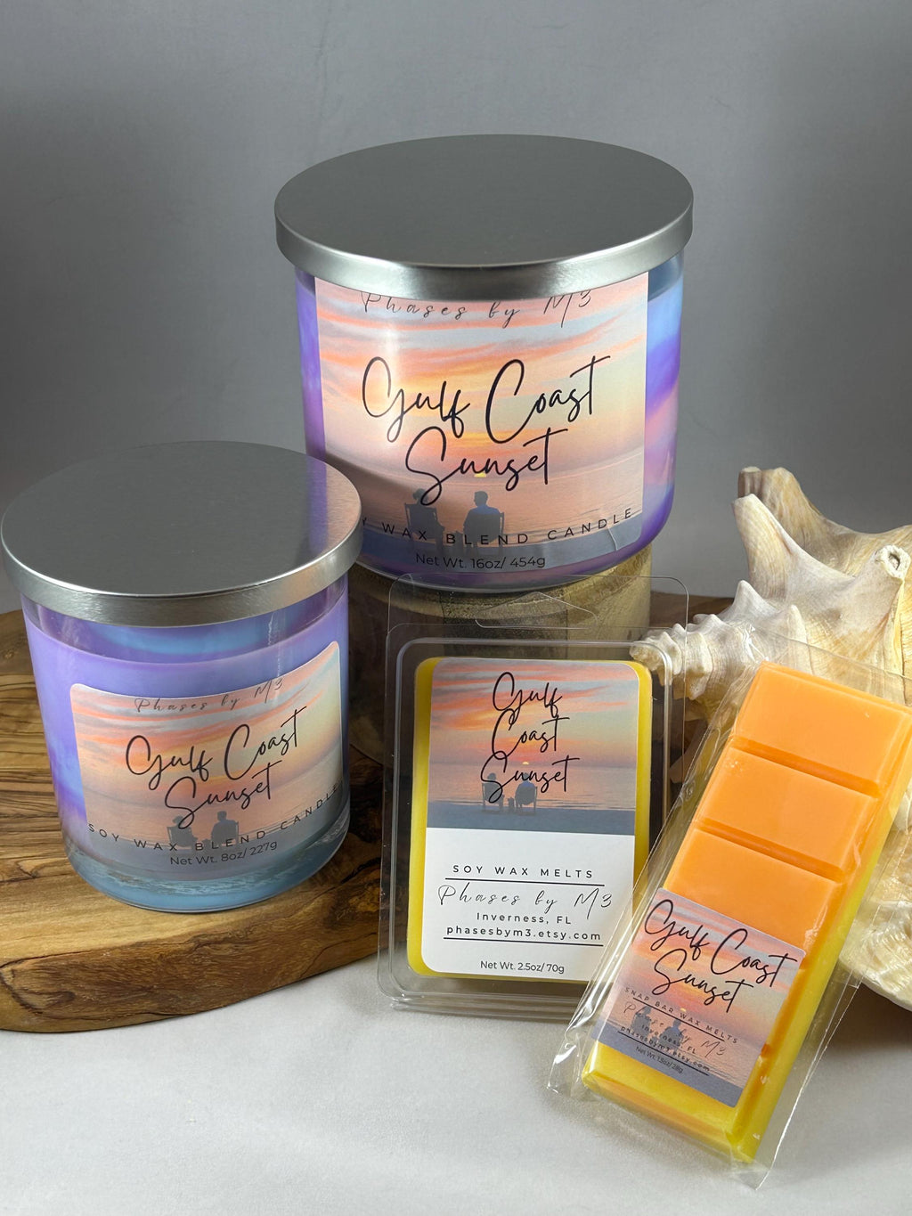 Gulf Coast Sunset Candles and Wax Melts