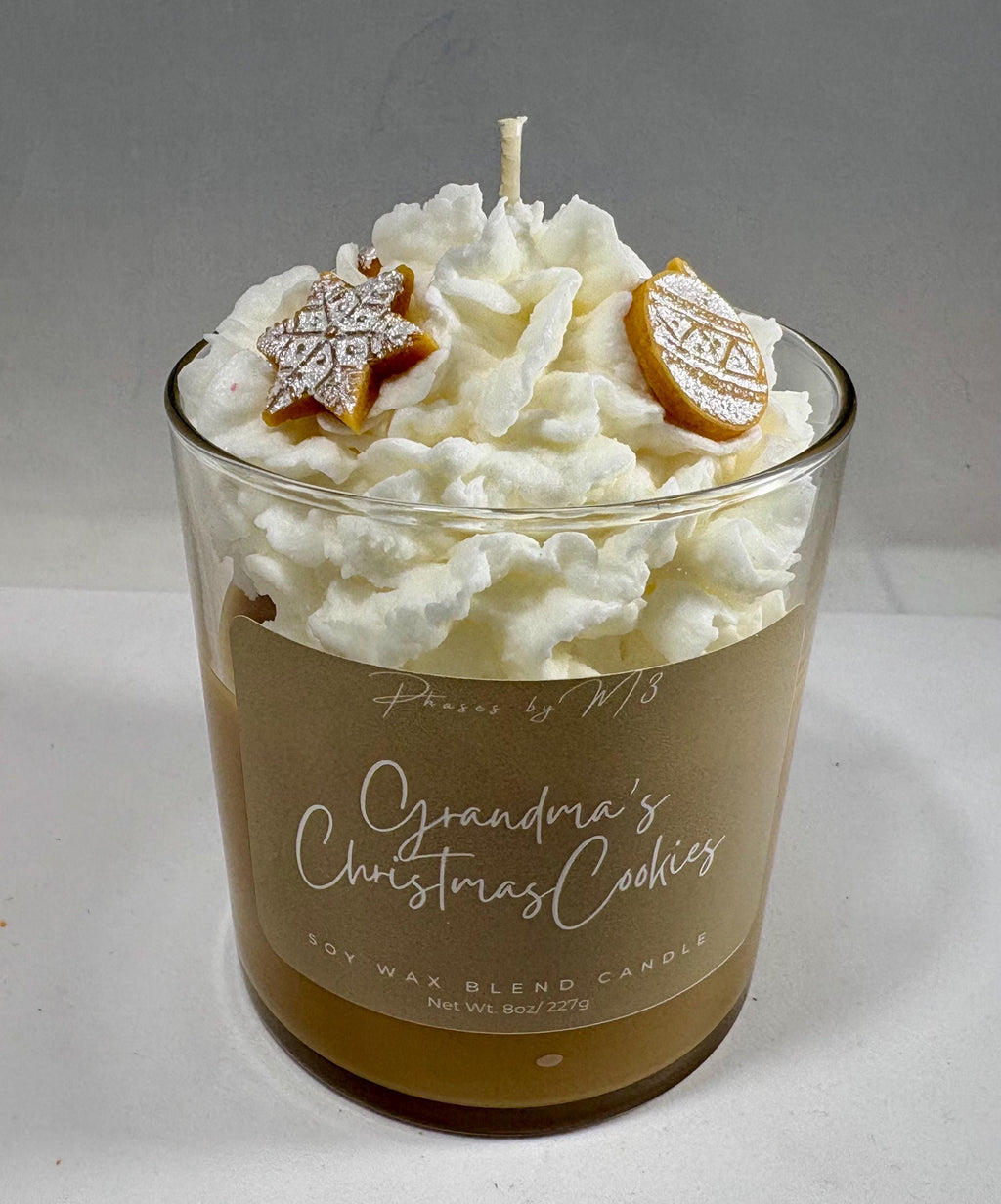 Grandmas Christmas Cookies Candle | Whipped Sugar Cookie Candle | Holiday Bakery Candle | Vanilla Buttercream Candle