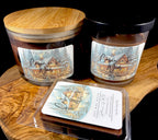 Cabin in the Woods Candle – 8oz and 12oz Hand-Poured Soy Candles | 2.5oz Wax Melts – Cinnamon, Cranberry, Orange, Bayberry, Woods