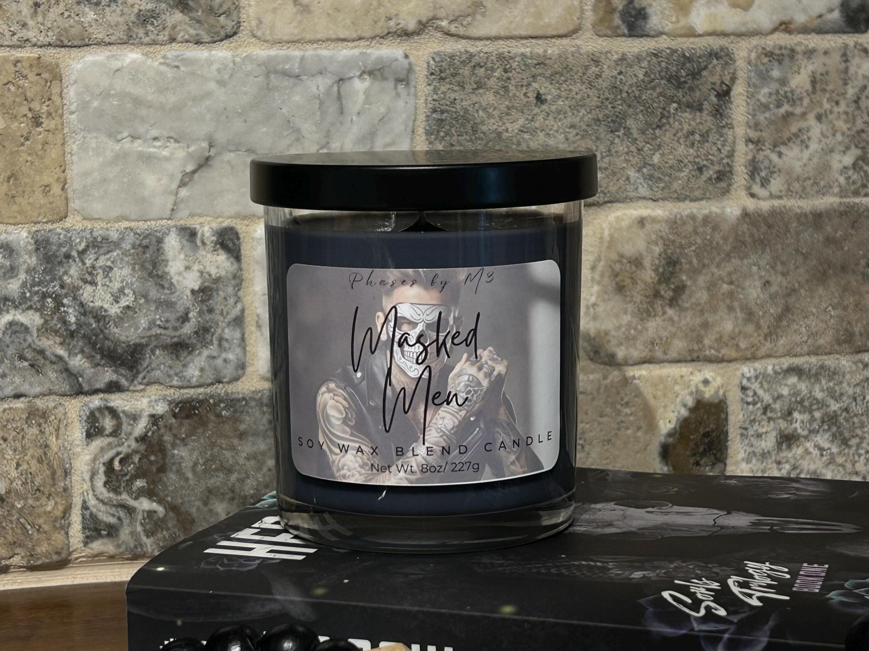 Masked Men Candle & Wax Melts – Tonka, Leather, Oud and Smoke | Bookish and Bold Aroma