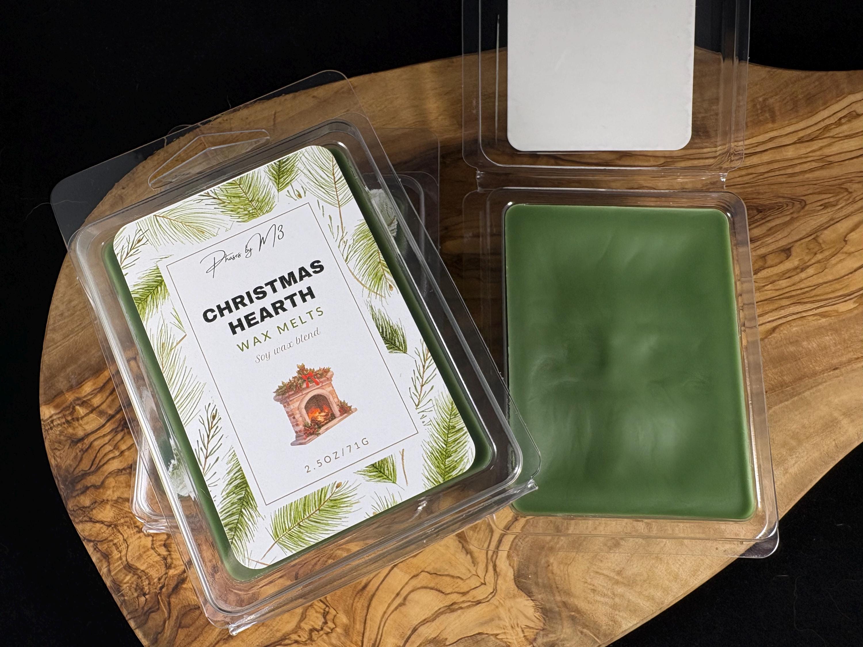 Christmas Hearth Candle – 8oz Hand-Poured Soy Candle, Orange Spice, Fir & Pine, Cozy Holiday Scent