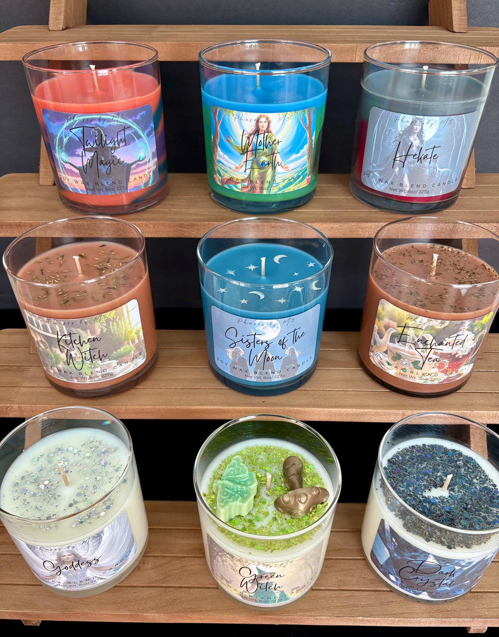 Divine Feminine Candle Collection | Ritual Scents for Witches & Goddesses | Hekate | Green Witch | Mother Earth | Twilight Magic