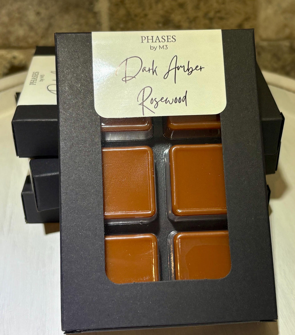 Dark Amber Rosewood Candle and Wax Melts