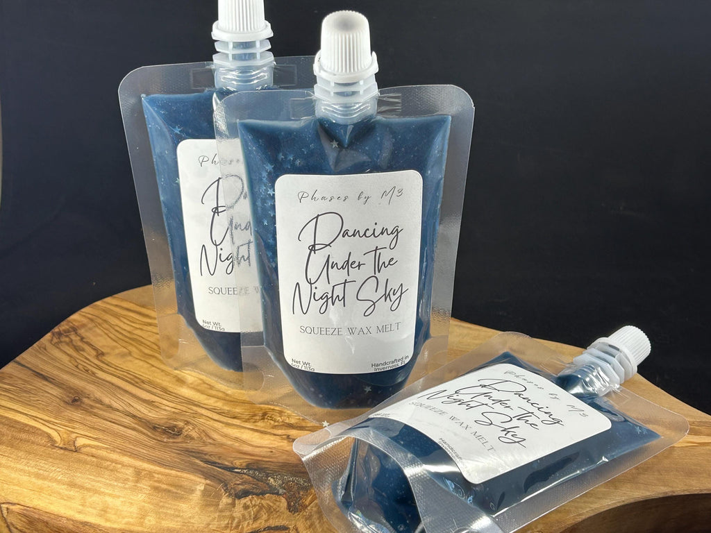 Highly Scented Squeeze Wax Melts – 4oz Pouch | Customizable Soy Blend Wax for Warmers | Fruity, Floral, Sweet & Coastal Scents