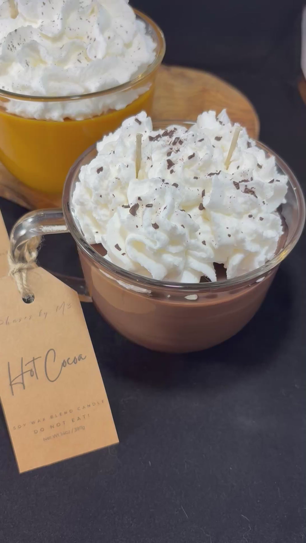 Fall Beverage Candle Collection | Spiced Pumpkin Latte, Caramel Apple Latte & Hot Cocoa Candles | Cozy Autumn Scents