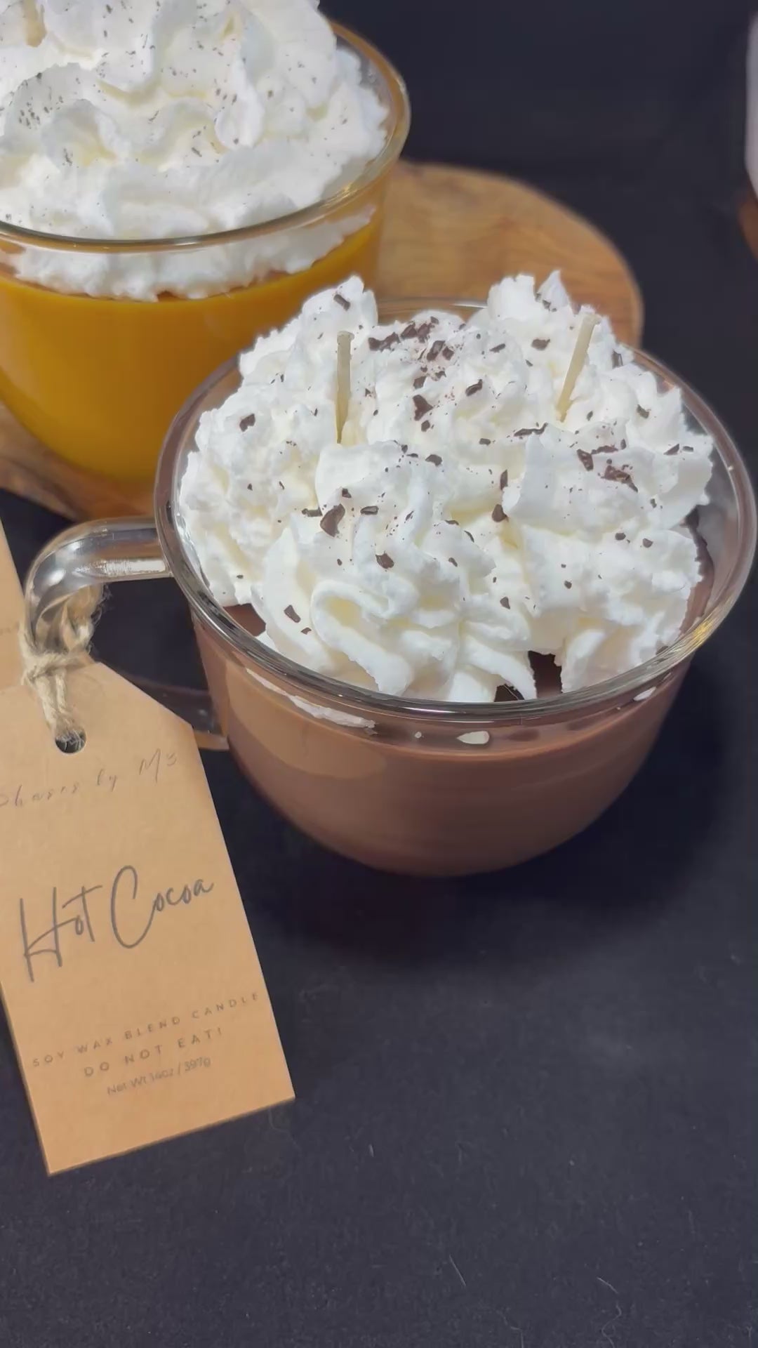 Fall Beverage Candle Collection | Spiced Pumpkin Latte, Caramel Apple Latte & Hot Cocoa Candles | Cozy Autumn Scents